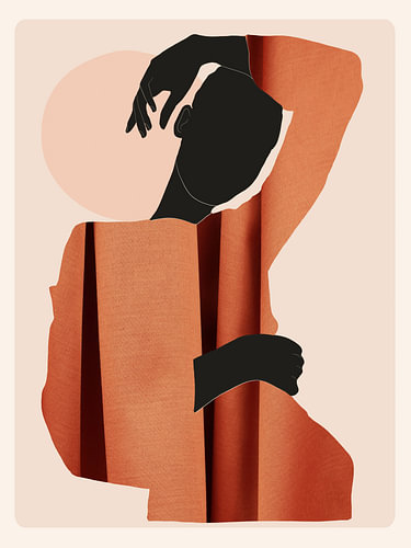 Abstrakte Kunst: Frauenfigur