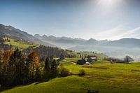 Blick auf die Churfirsten in der Schweiz
