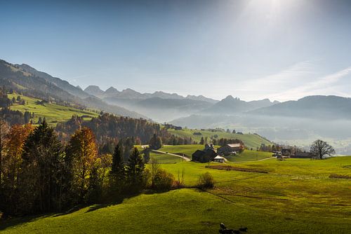 Vue sur les Churfirsten en Suisse