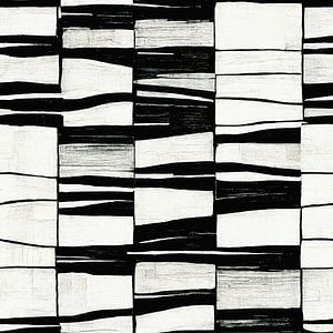 Motif Art déco noir et blanc #IX sur Whale & Sons