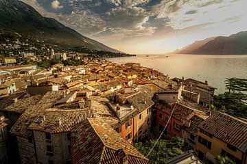 Malcesine und Gardasee von Dennis Donders