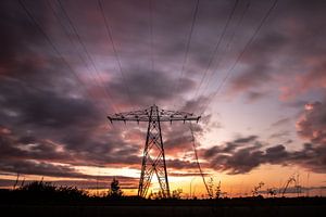 Electrifying sunset van Frank Slaghuis