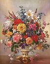 Vase mit Blumen von Albert Williams Miniaturansicht