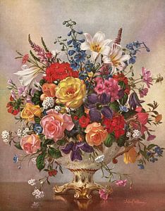 Vase mit Blumen von Albert Williams