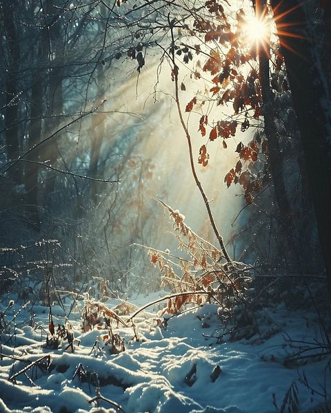 Winterspaziergang von fernlichtsicht