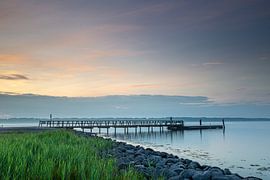 Bootssteg an der Flensburger Förde von Matthias Nolde