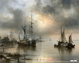 sailing ships / sailing boats by Gelissen Artworks
