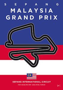 Mein F1 SEPANG Rennstrecke Minimal Poster