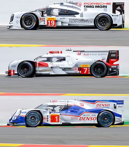 Porsche 919 Hybrid, Audi R18 e-tron quattro and Toyota TS 040 - Hybrid 