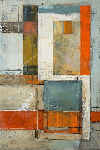 Modern abstract geometric art with colours by Art & Soul Creations