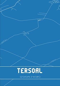 Blueprint | Carte | Tersoal (Fryslan) sur Rezona