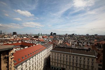 Uitzicht over Wenen, Oostenrijk, in kleur van Bianca Meyering Fotos - BMF