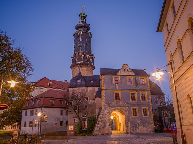 Weimar - Stadtschloss am Abend von t.ART