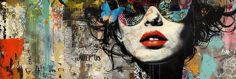 Women's portrait by Abstract Painting