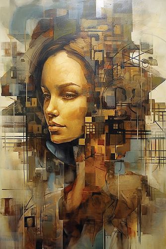 Moderne stijl portret.