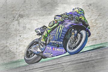 Valentino Rossi #46 Yamaha Team by Theo Groote