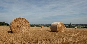 Strohballen in Vijlen in Süd-Limburg
