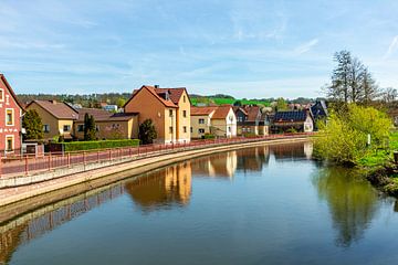 Randonnée estivale à vélo dans la vallée de la Werra près de Vacha - Thuringe - Allemagne sur Oliver Hlavaty