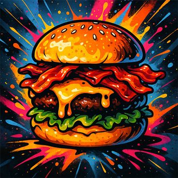 Pop Art Burger by Eric Nagel