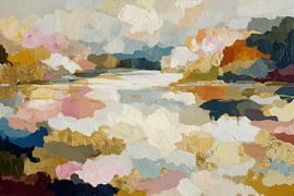 Seespiegelung mit goldenen Akzenten von Chromatic Storm Studio