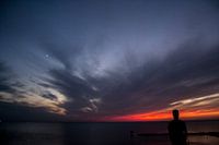 Prachtige zonsondergang in Nederland
