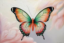 Butterfly with soft pastel wings by Imperial Art House