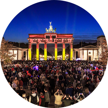 Brandenburger Tor met "Berlijn"-Projectie van Frank Herrmann