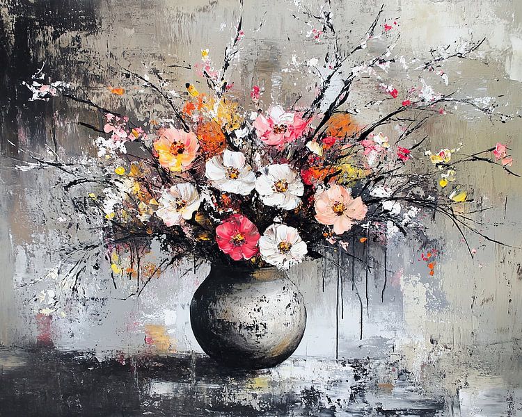 Flowers Modern 56,485 by ARTEO Paintings
