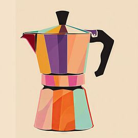 Bunt Bialetti - Kaffee von Poster Art Shop