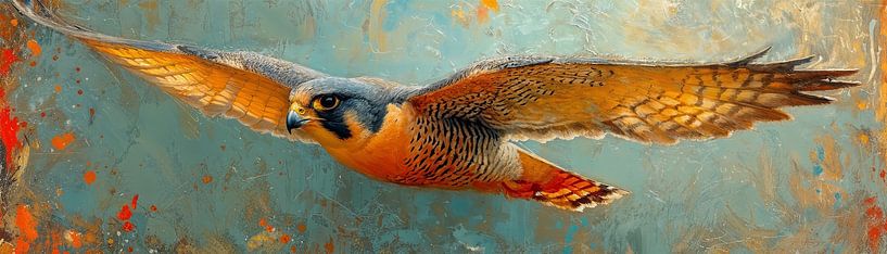 Falkenmalerei | Majestät der Lüfte von Kunst Laune