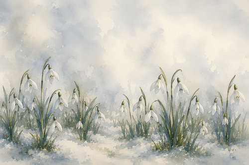 Blütenzauber mit Schneeglöckchen
