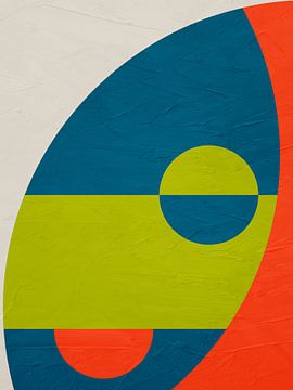 MODERN COLOURFUL GEOMETRIC ABSTRACT ART