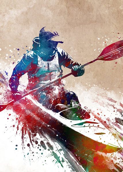 Canoeing sport art #canoeing by JBJart Justyna Jaszke