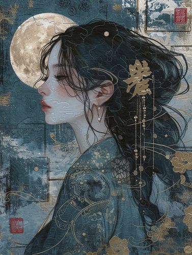 Geisha collage by Stef van Campen