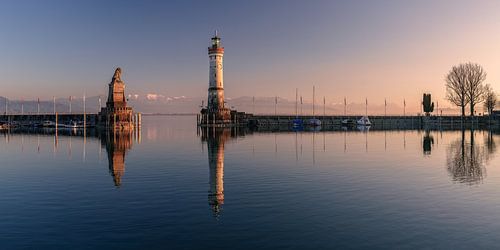 Panorama de Lindau au bord du lac de Constance