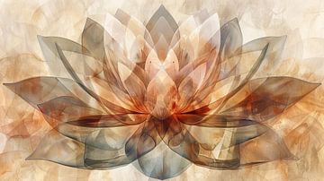 Lotus abstract van Thea