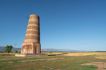 Burana toren in Kirgizië van Mickéle Godderis