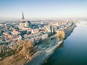 Kampen stadsgezicht aan de IJssel tijdens een koude winterzon van Sjoerd van der Wal Fotografie thumbnail