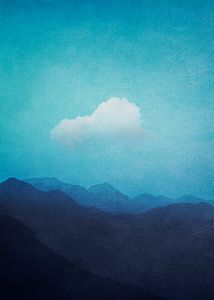 Wolke Über Alpen Im Morgendunst