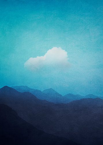 Wolk over Alpen in de ochtendnevel van Dirk Wüstenhagen