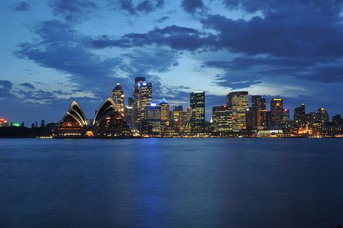 Sydney skyline by night