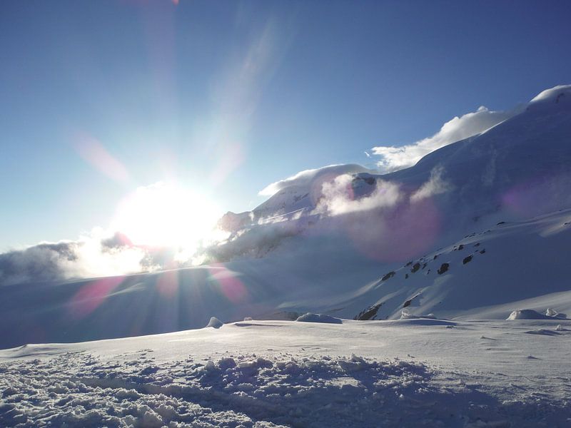 Sneeuwlandschap met felle zon von Dempsey Cappelle