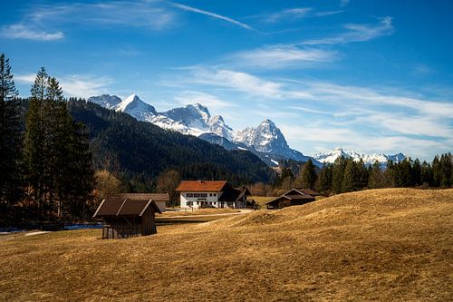 Idyllisch berglandschap bij Garmisch
