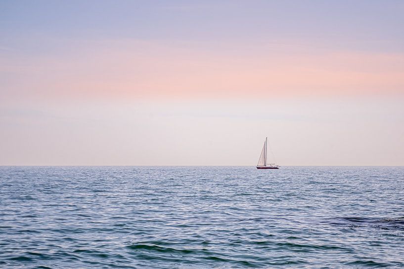 White sail lonely by Vladyslav Durniev