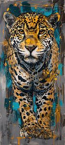Malerei Leopard Abstrakt