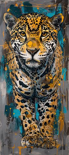 Peinture léopard abstraite