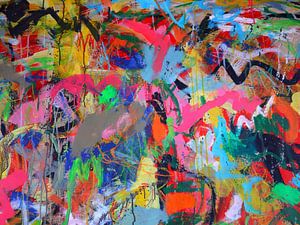 Peinture abstraite et colorée