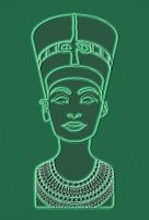 Nefertiti Egypte groen