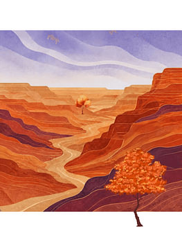Echoes of the Valley - Contemporary Canyon Wall Art