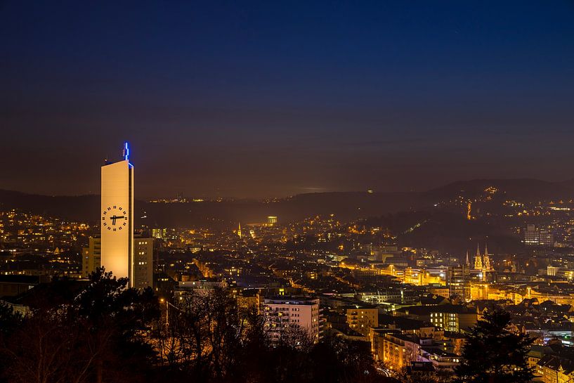 Deutschland, Skyline von stuttgart Stadt Innenstadt Häuser und Kirchen von adventure-photos